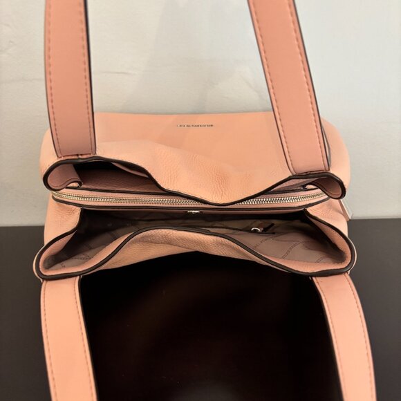 Michael Kors Rosemary Light Pink Large Pebbled Leather Shoulder Bag - Picture 7 of 11